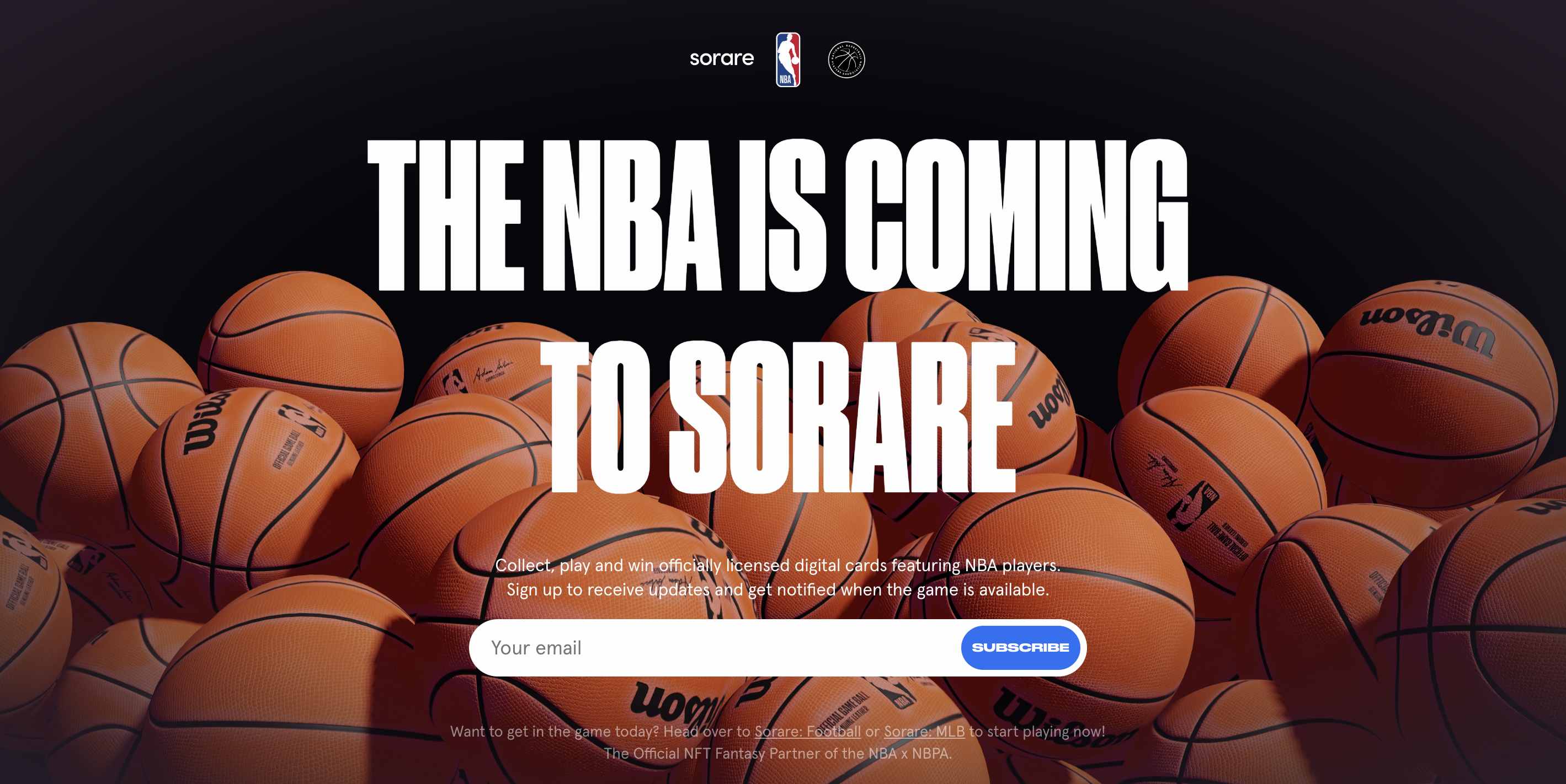 The Sorare NBA website